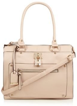 Call it SPRING Rose Khartoum padlock detail tote bag