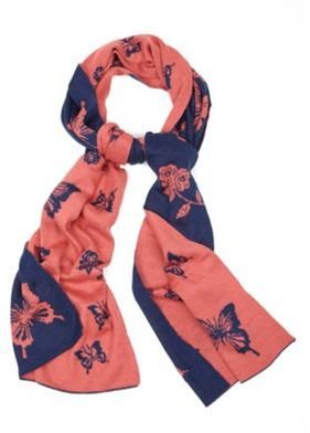 Yumi Butterfly and rose scarf