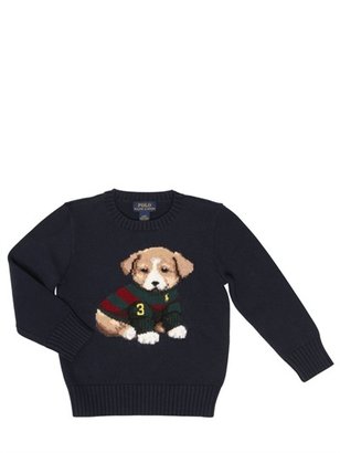Ralph Lauren Childrenswear - Dog Motif Heavy Cotton Sweater