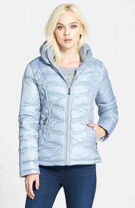GUESS Shawl Collar Quilted Puffer Jacket (Online Only)