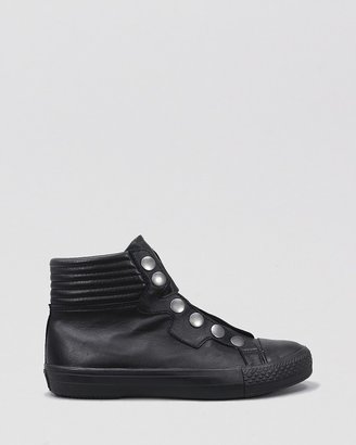 Ash Flat High Top Sneakers - Button Up