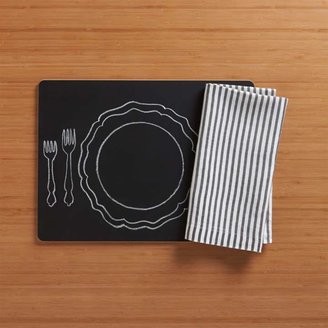 Crate & Barrel Chalkboard Placemat