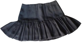 Maje Black Silk Skirt