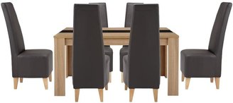 Joanna Table and 6 New Manhattan Chairs