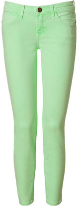 Current/Elliott Lime Green Stiletto 7/8 Jeans