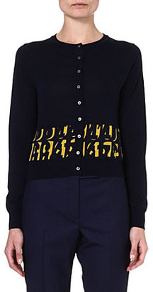 Paul Smith Black Contrast Letters cardigan