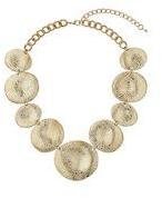 Dorothy Perkins Womens Circle Short Necklace- Gold