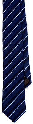 Black Brown 1826 Tonal stripe tie