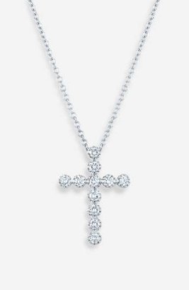Kwiat Diamond Cross Pendant Necklace