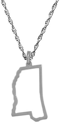 Maya Brenner Designs South States Charm Necklace in Silver