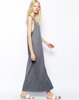 Just Female Maxi Dress With Mesh Insert