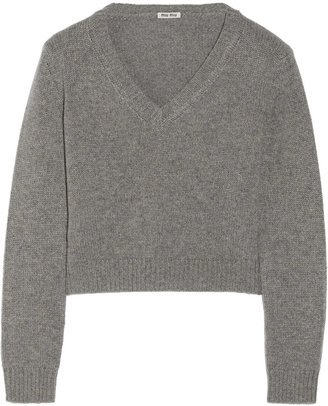 Miu Miu Cropped cashmere sweater
