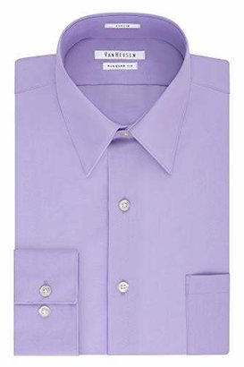 Van Heusen Men's Dress Shirt Regular Fit Poplin Solid