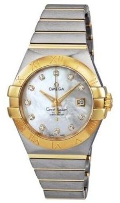 Omega 123.20.31.20.55.002 Constellation Diamond Gold-Steel Watch New in Box