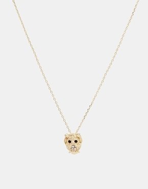 ASOS Cute Owl Necklace - Gold