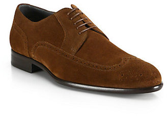 HUGO BOSS Brosion Suede Lace-Up Shoes