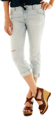 JCPenney A.N.A a.n.a Thickstitch Cropped Jeans