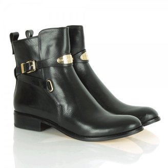 Michael Kors Arley Black Leather Ankle Boot