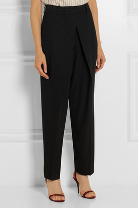 McQ Pleated stretch-woven tapered pants