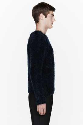 Paul Smith Navy blue mohair sweater