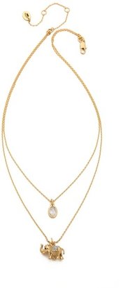 Juicy Couture Pave Elephant Chain Necklace