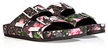 Givenchy Leather Rose Print Camouflage Sandals