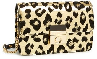 Milly 'Mini Gold Leopard' Crossbody Bag
