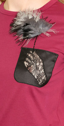 No.21 Hand & Feather T-Shirt