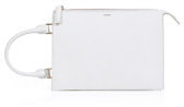 Jil Sander Convertible Leather Clutch in White