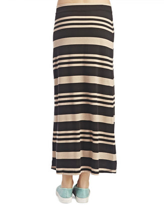 Wet Seal Horizontal Stripe Maxi Skirt