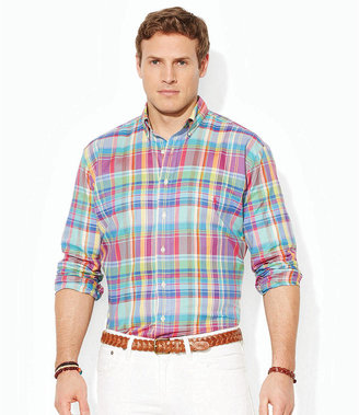 Polo Ralph Lauren Big & Tall Classic-Fit Plaid Oxford Shirt