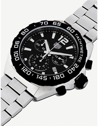 Tag Heuer Mens Black Caz1110.Ba0877 Formula 1 Stainless Steel Watch