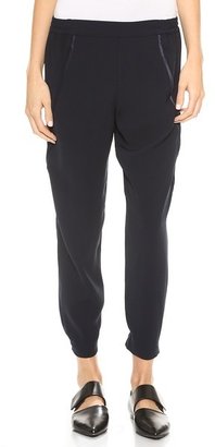 Vince Satin Piped Wrap Seam Pants