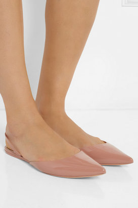 Rochas Patent-leather point-toe flats