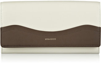 Nina Ricci Two-tone leather continental wallet