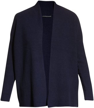 Eileen Fisher Ribbed Open-Front Cardigan