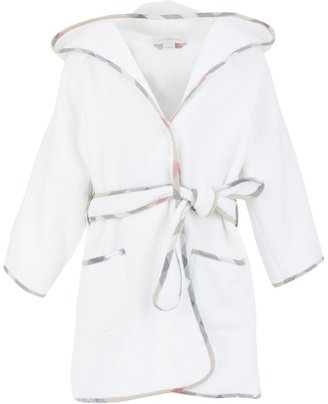 Burberry White Towelling Robe