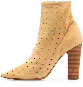 See by Chloe Suede Perforated Ankle Bootie