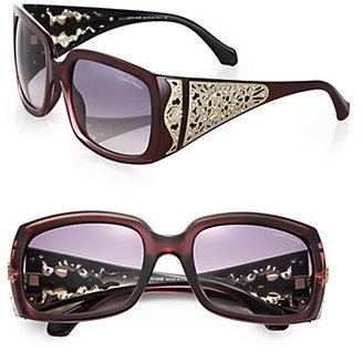 Roberto Cavalli Aldebaran Swarovski Crystal & Laser-Cut Square Sunglasses
