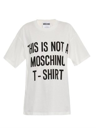 Moschino Slogan-print T-shirt