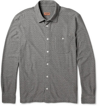 Missoni Zig-Zag Woven-Jersey Shirt
