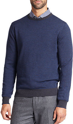 Saks Fifth Avenue Striped Crewneck Sweater
