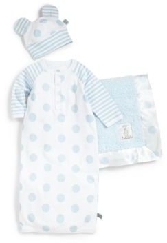 Little Giraffe Infant's Three-Piece Lollipop Gown, Cap & Blanket Set
