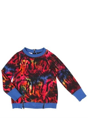 Richmond Junior - Printed & Zip Cotton Sweatshirt