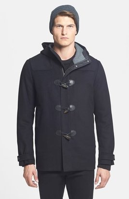 Vince 'City' Wool Blend Hooded Toggle Coat