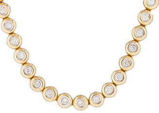 6ctw Bezel Set Diamond Necklace