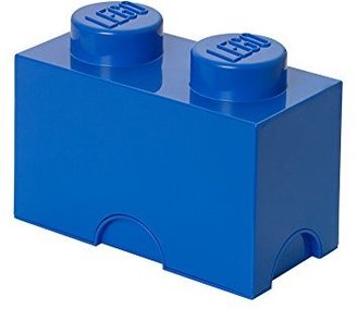 Lego Brick 2 Knobs Stackable Storage Box, Bright Blue, 2.6 Litre