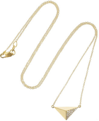 Ileana Makri Pyramid 18-karat gold diamond necklace