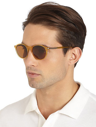 Giorgio Armani Round Acetate Sunglasses