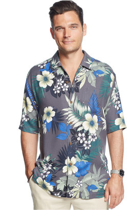 Tommy Bahama Big and Tall Short-Sleeve Floral Silk Shirt